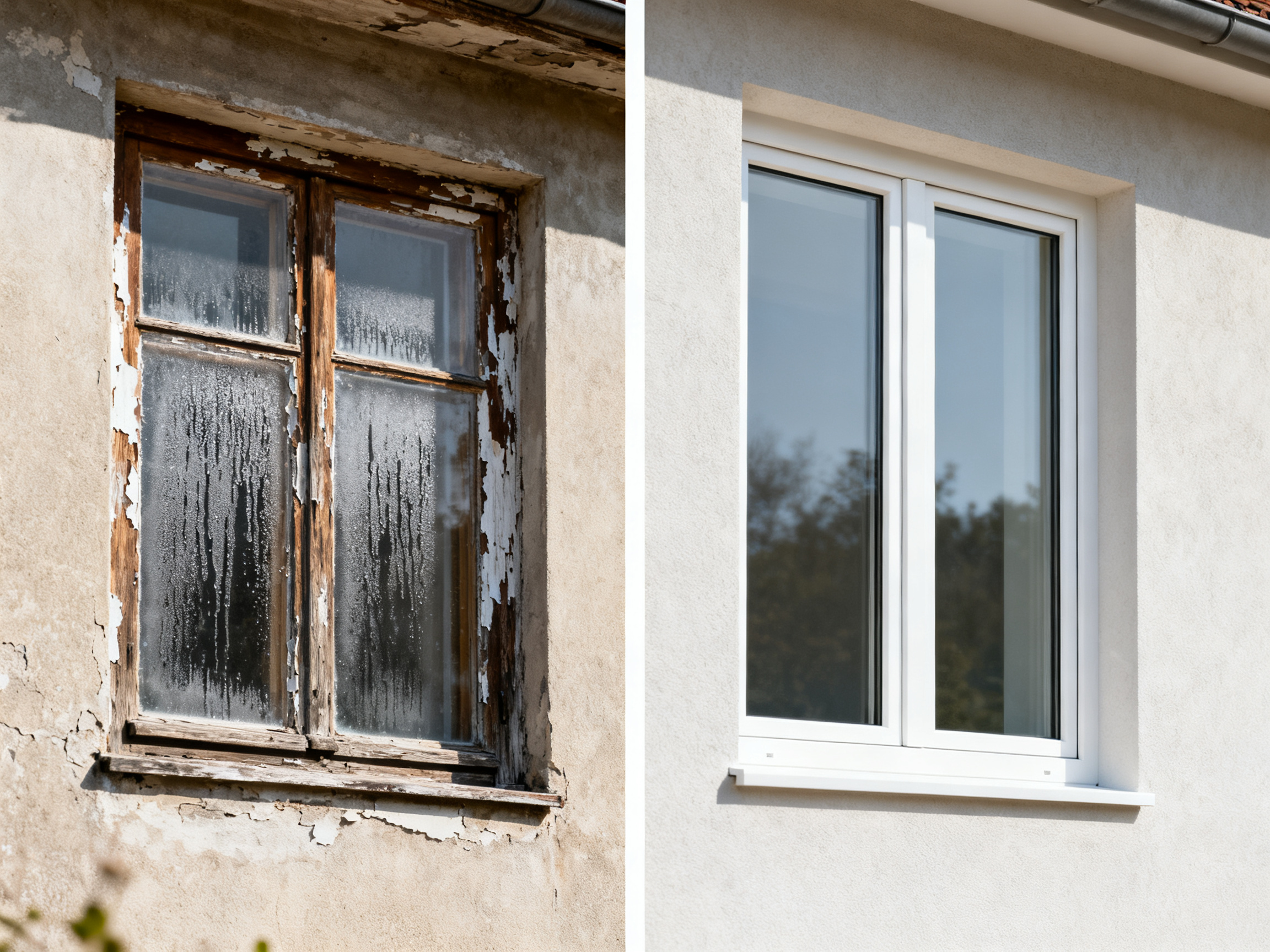 Before and after comparison